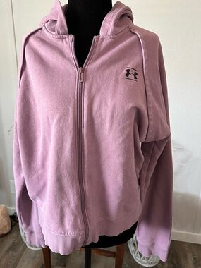 Under Armour Women's Dusty Mauve Zip-Up Hoodie Jacket